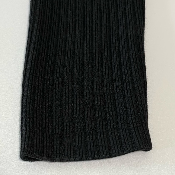 Athleta Solstice Wrap Wool Blend Open Front Cardigan Sweater Black Medium - Picture 11 of 14